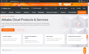 alibaba cloud cdn landing page