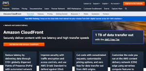 amazon cloudfront landing page