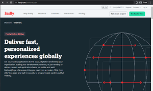 fastly landing page